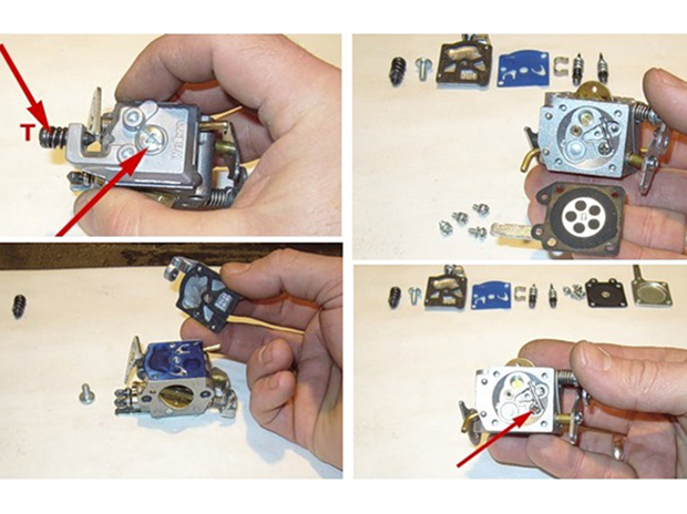 Починить карбюратор бензопилы